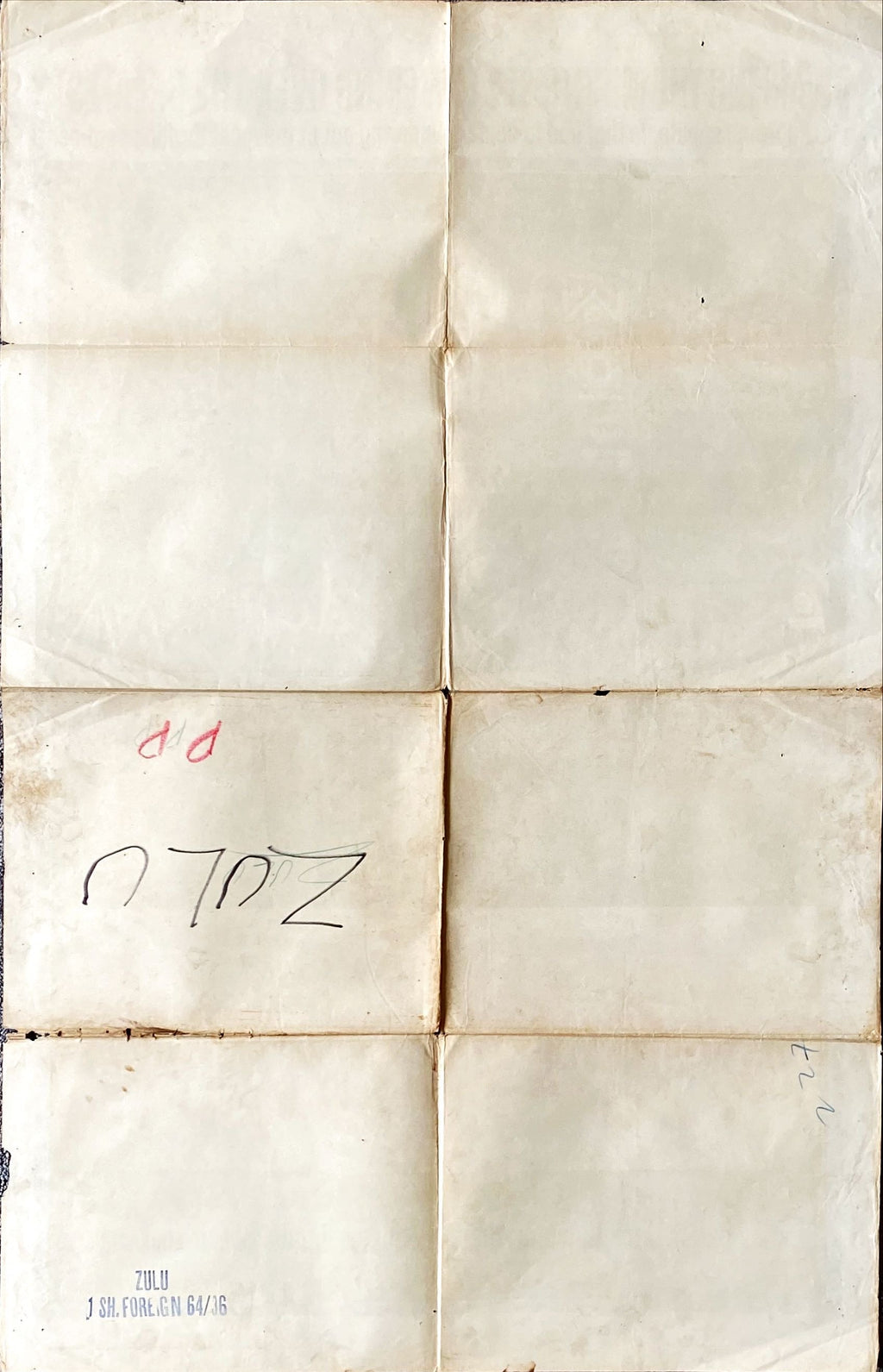 961 ZULU int'l 1sh 1964 -Michael Caine English classic