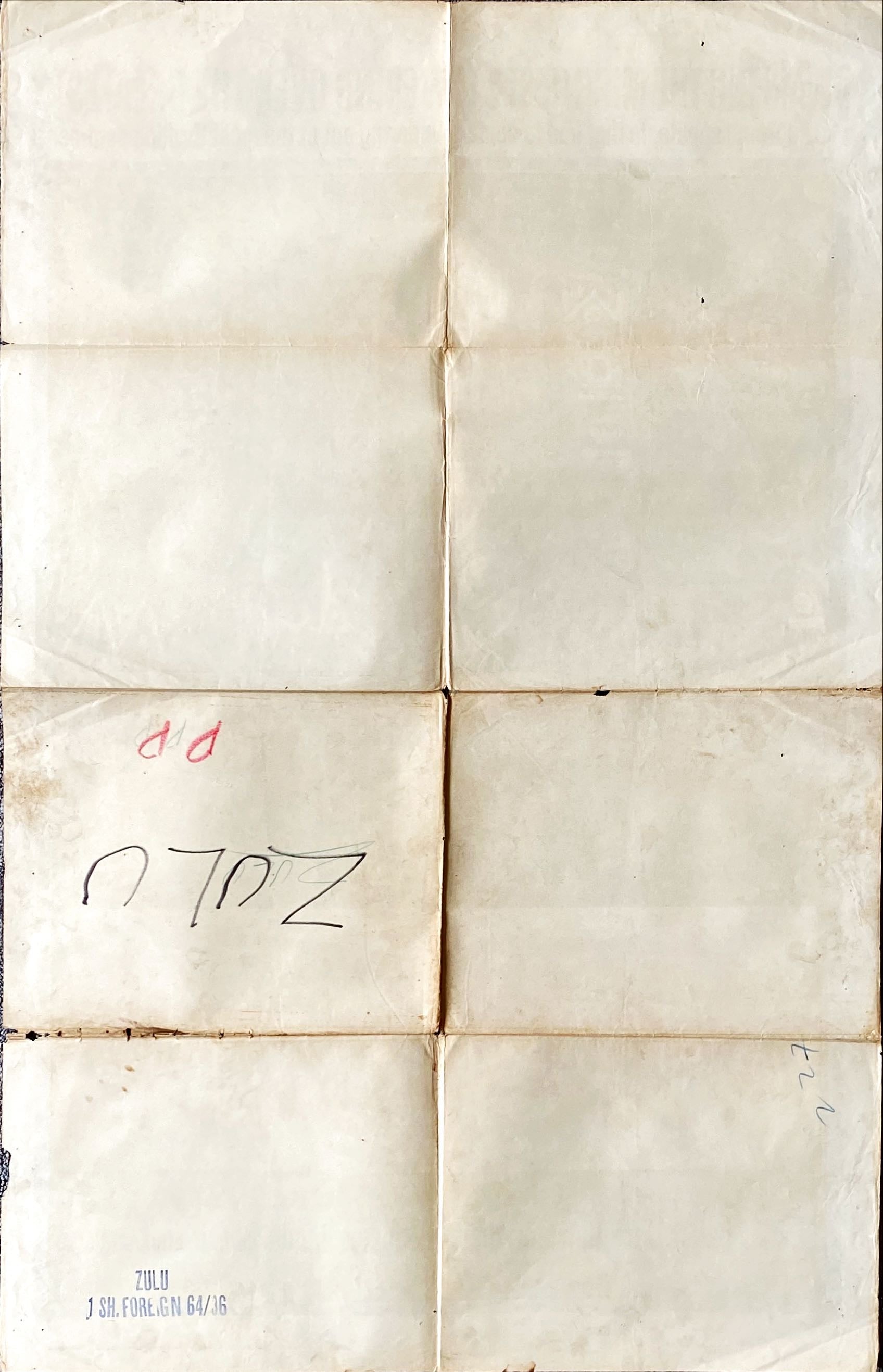 961 ZULU int'l 1sh 1964 -Michael Caine English classic