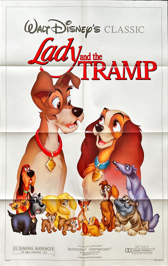 Lady and the Tramp,1sh R1986 Walt Disney