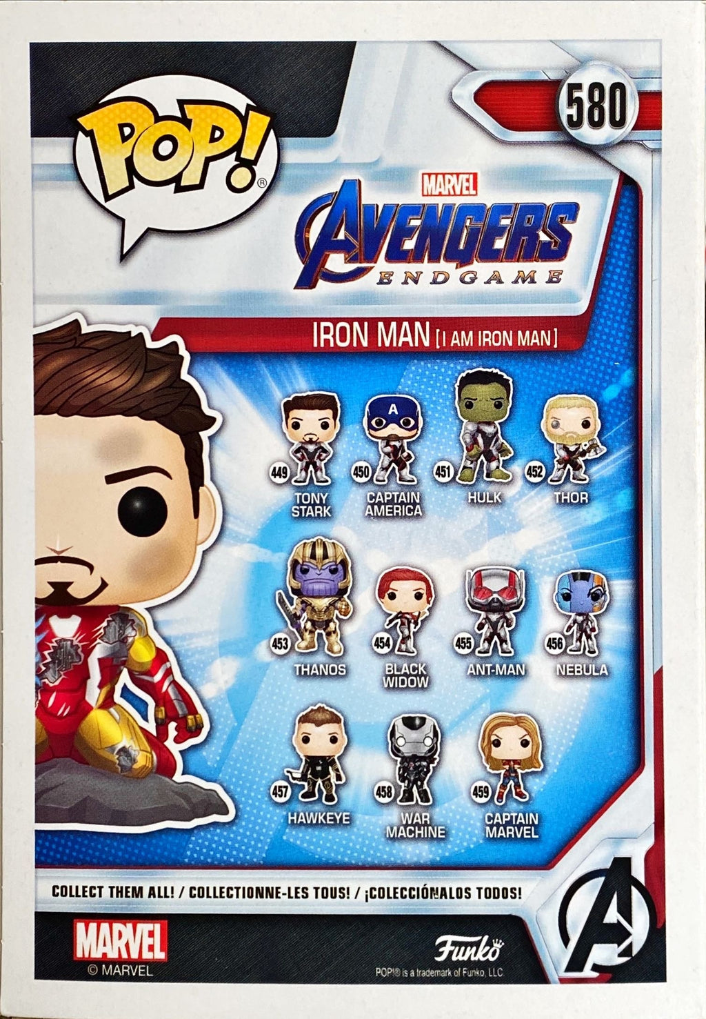 FUNKO POP! AVENGERS ENDGAME: IRON MAN #580 MARVEL AVENGERS FIGURE