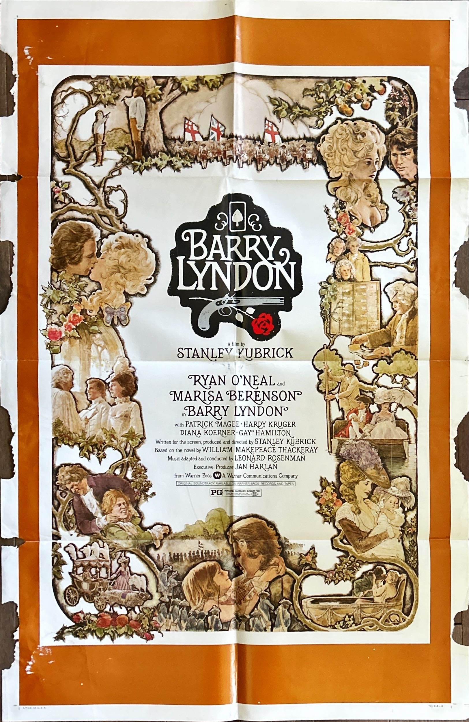 Barry Lyndon (1975) Stanley Kubrick, Ryan O'Neal, art of cast by Gehm