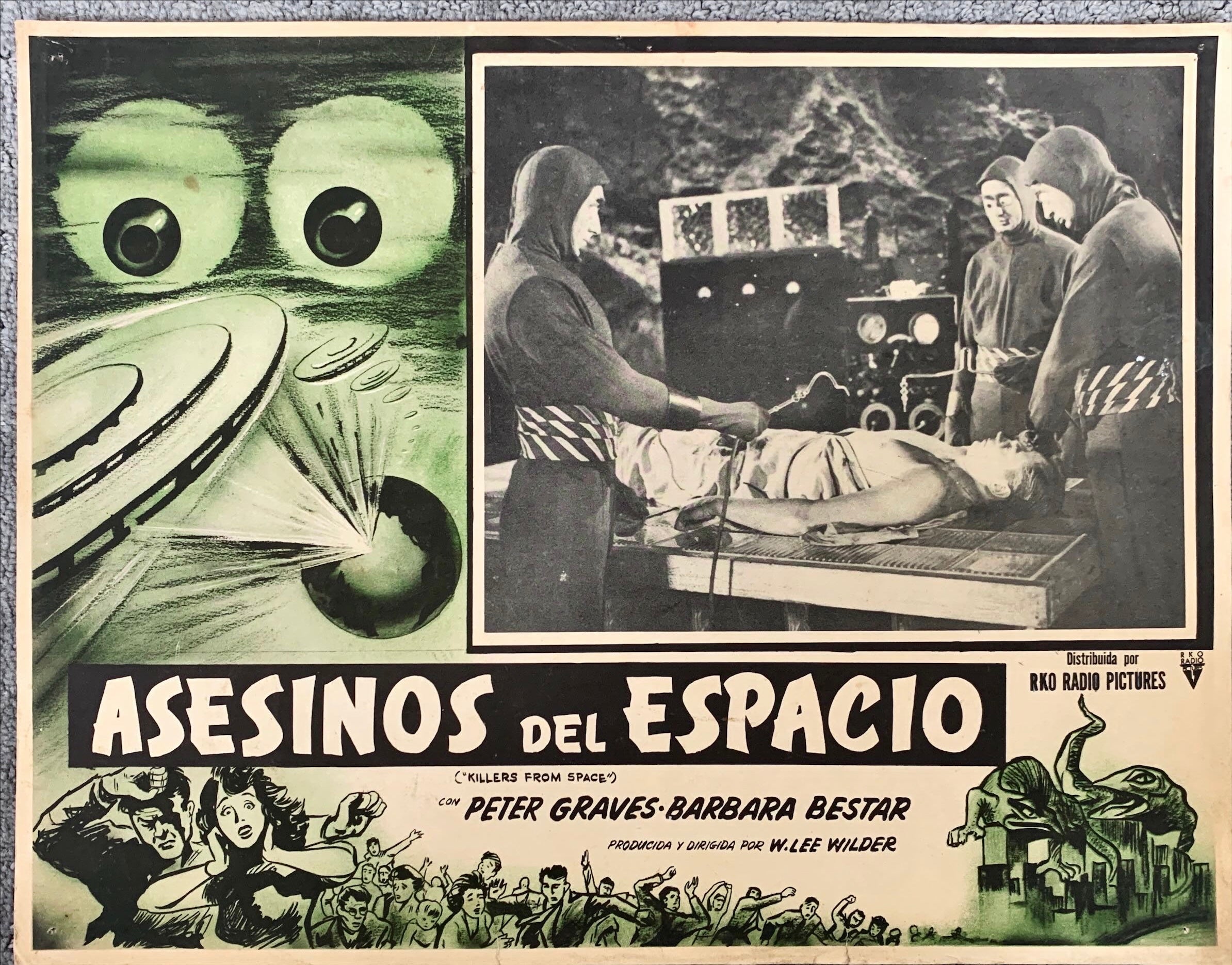 Killers from space Mexican lobby card