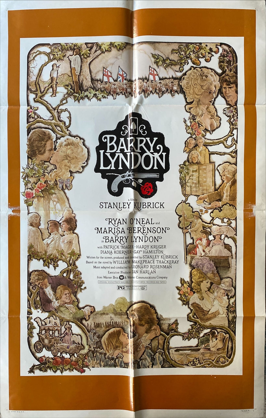 Barry Lyndon (1975) Stanley Kubrick, Ryan O'Neal, art of cast by Gehm
