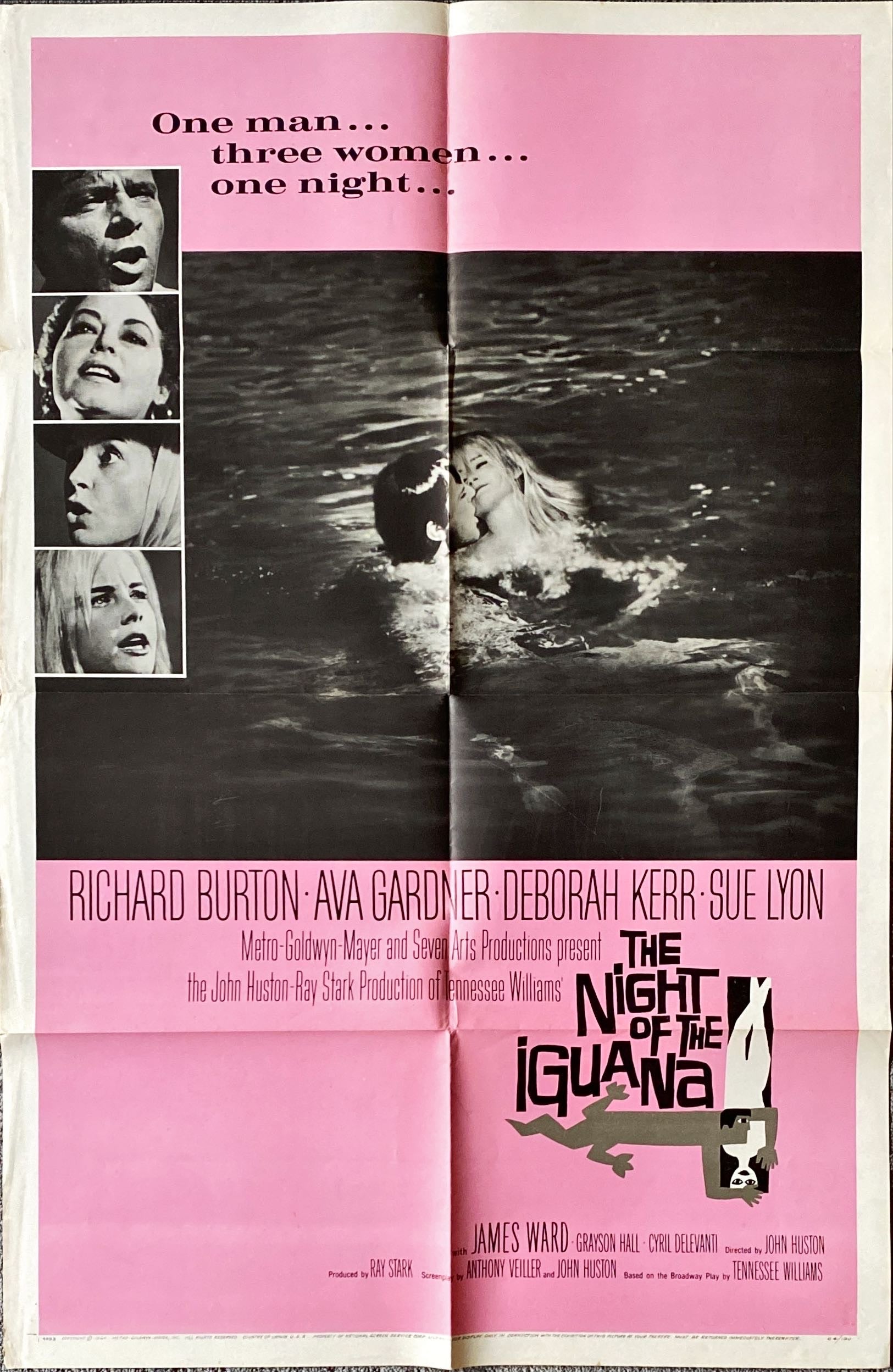 1347 NIGHT OF THE IGUANA 1sh 1964 Burton