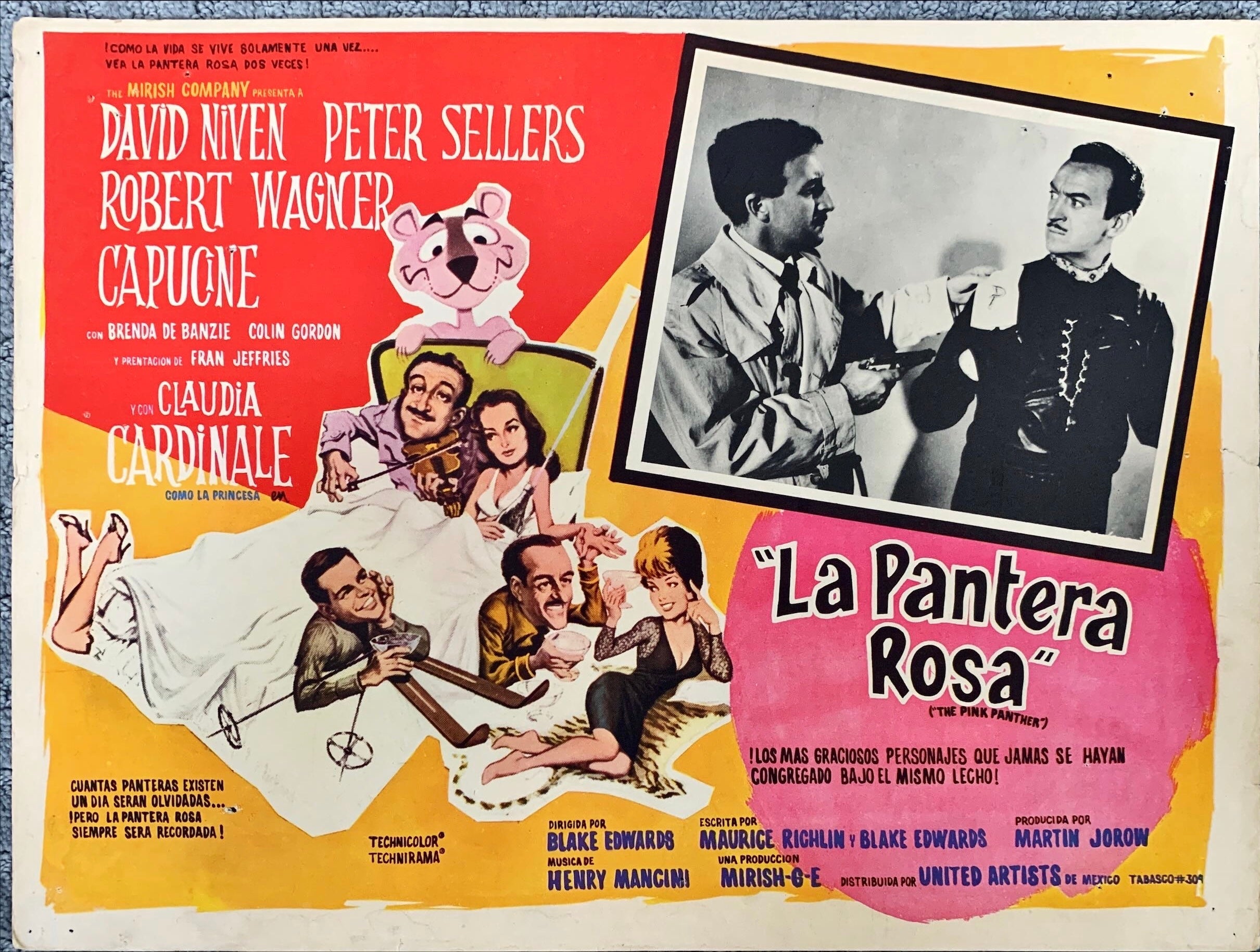 The Pink Panther (1963) 4x Lobby Cards - MX