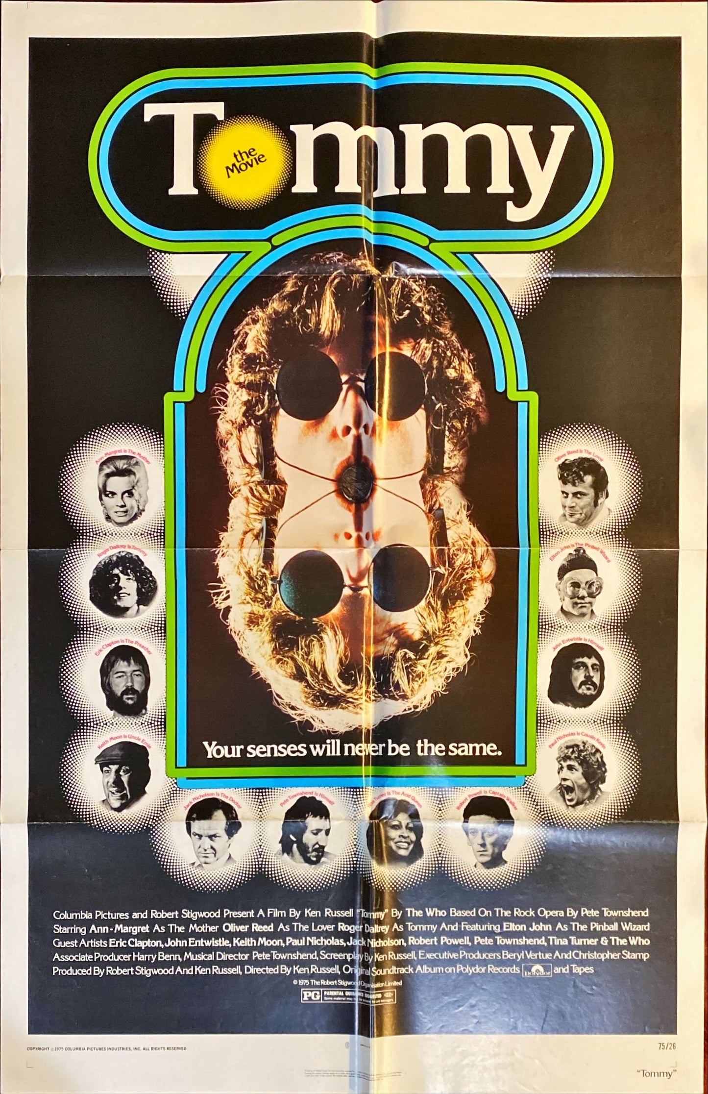 Tommy (1975) One Sheet Movie Poster - British Quad