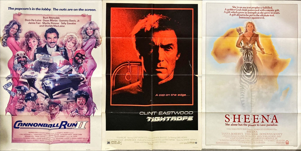 1980's Movie Poster Bundle Set (11 Original Movie Posters + 1 Lobby Card)