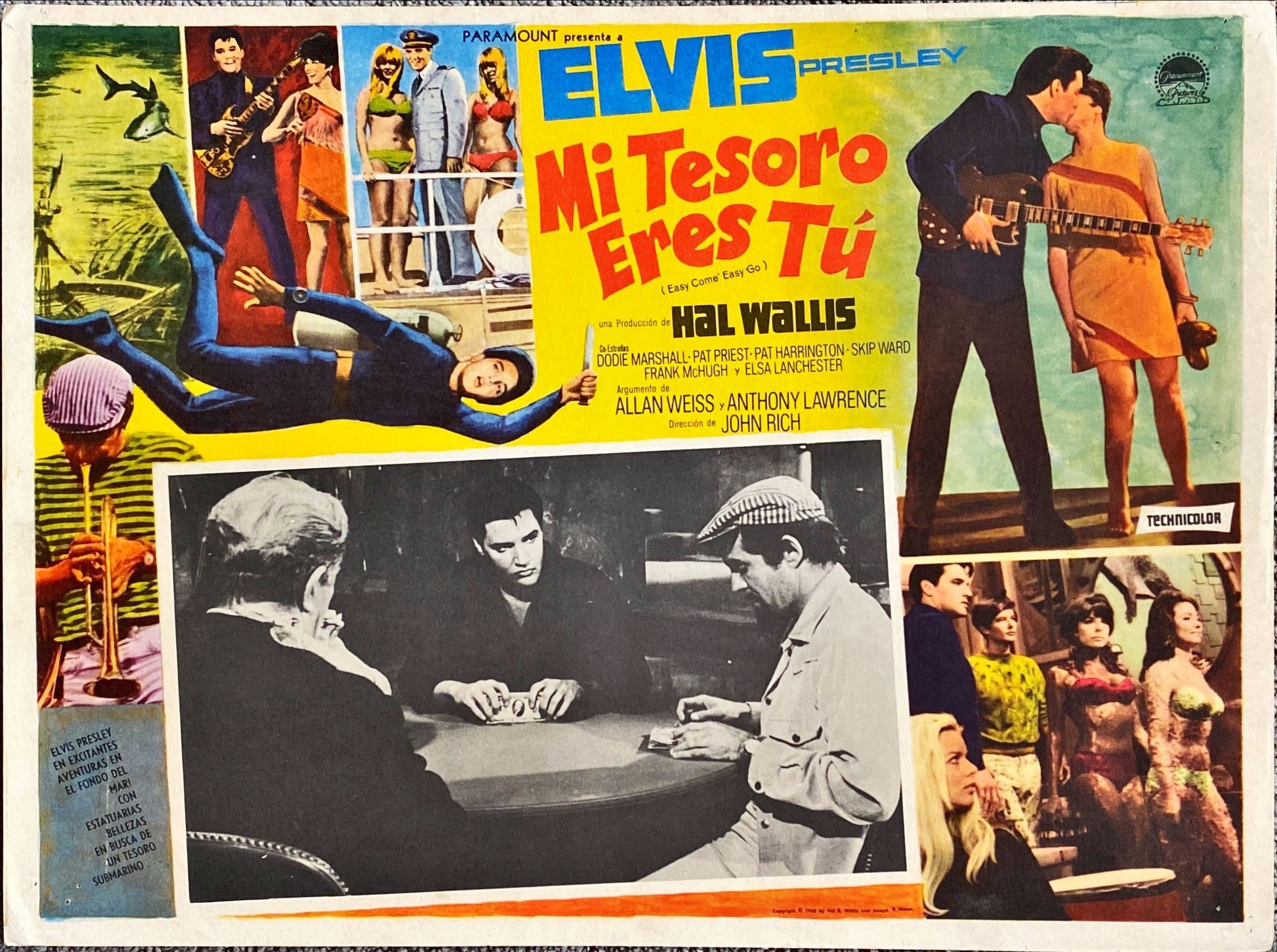 #1122 EASY COME, EASY GO Mexican Lobby Card 1967 - Elvis Presley - PosterCollectors.xyz