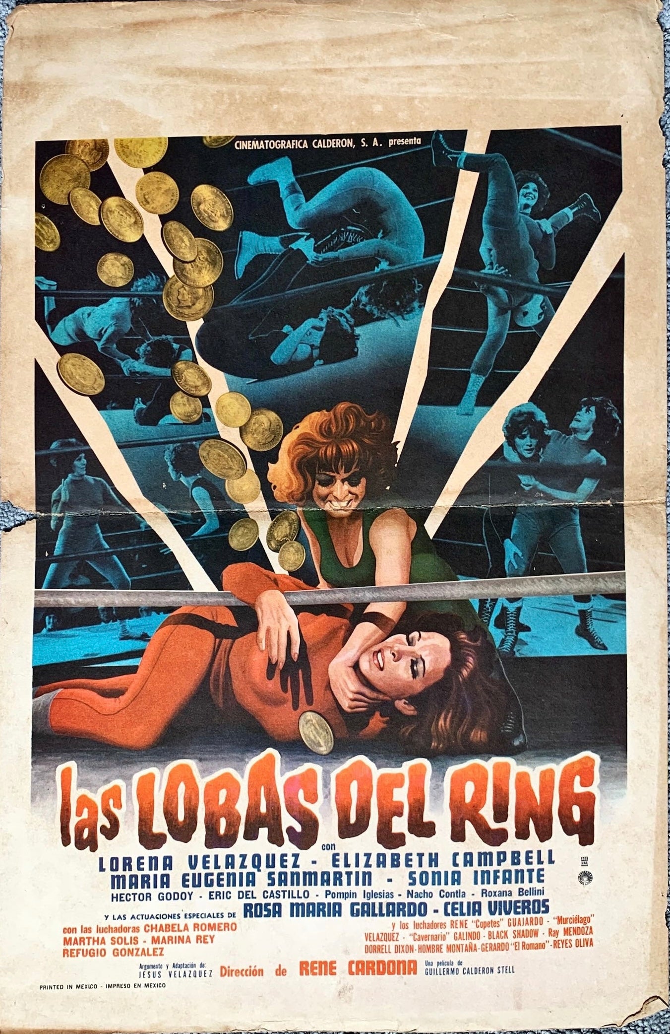 Mexican Wrestling Original Movie Lobby Cards Bundle