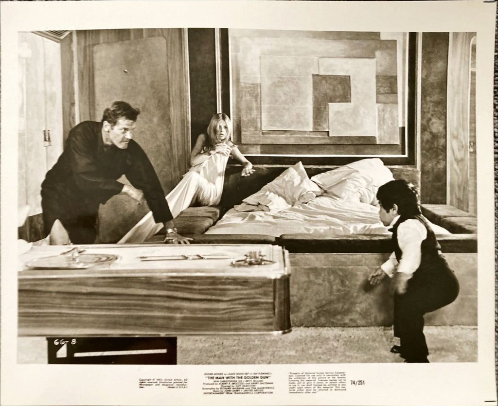 Man With the Golden Gun (1974) 3x 8x10 Movie Stills - James Bond