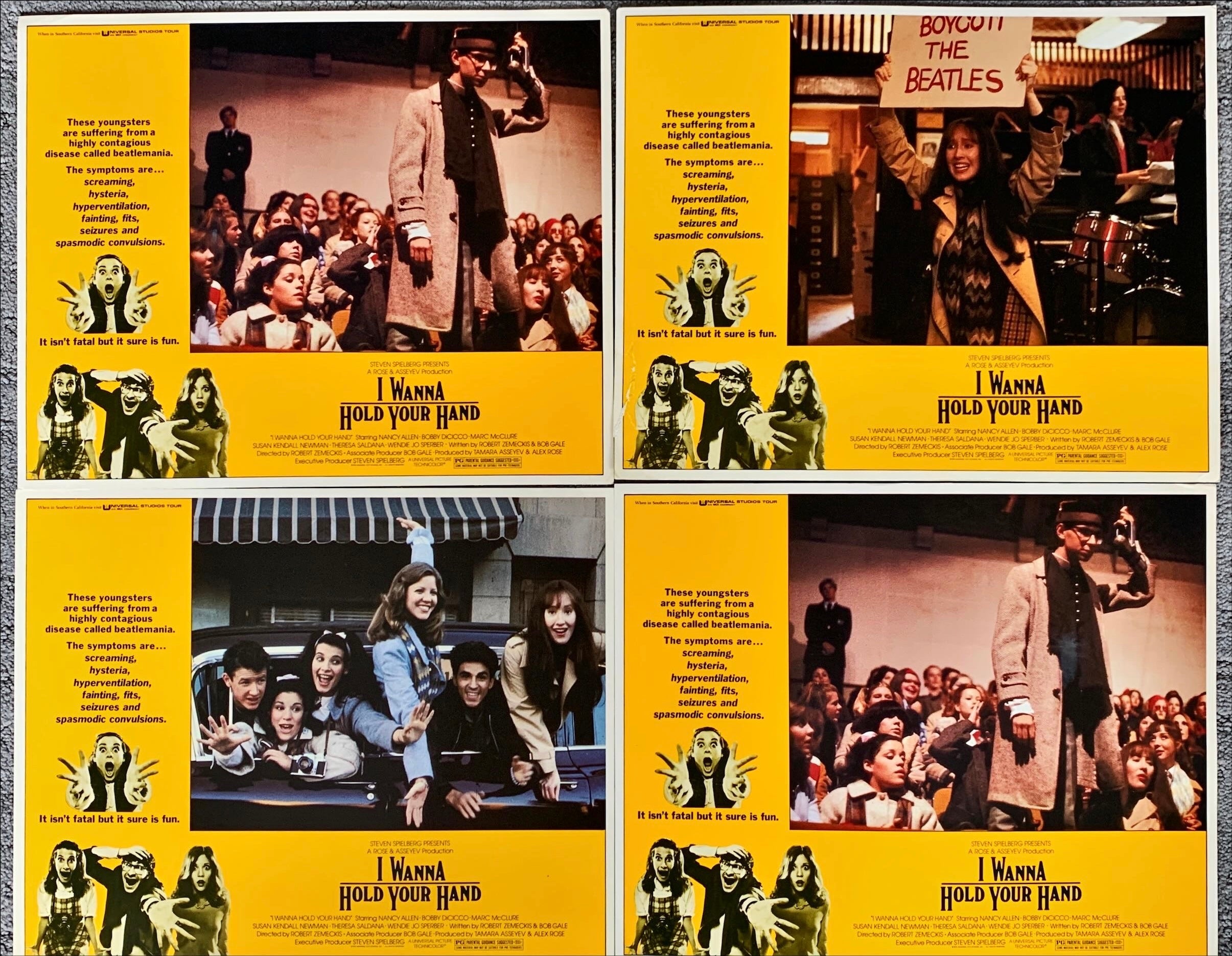 I wanna Hold your Hand (1978) 7x Lobby Cards