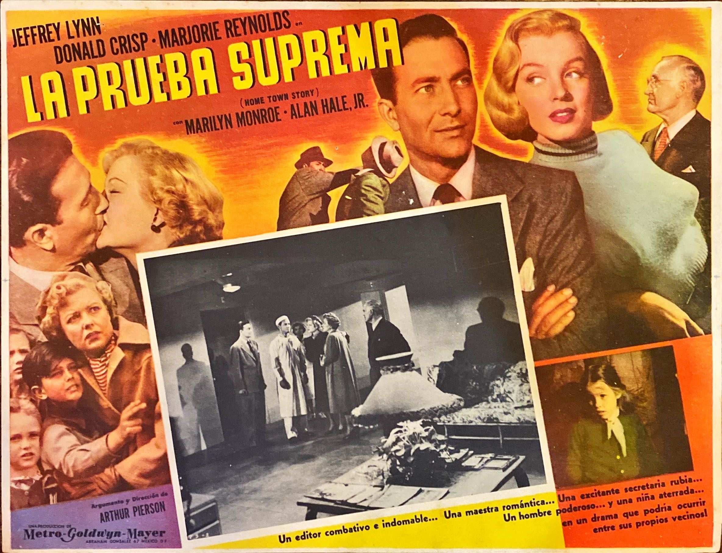 #971 HOME TOWN STORY Mexican LC '51 -Marilyn Monroe