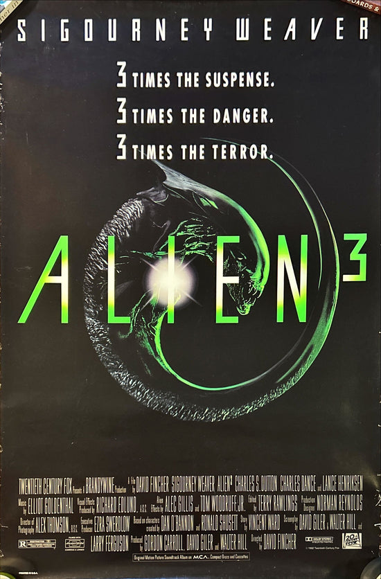 Alien 3 (1992) Original Movie Poster rolled, Sigourney Weaver