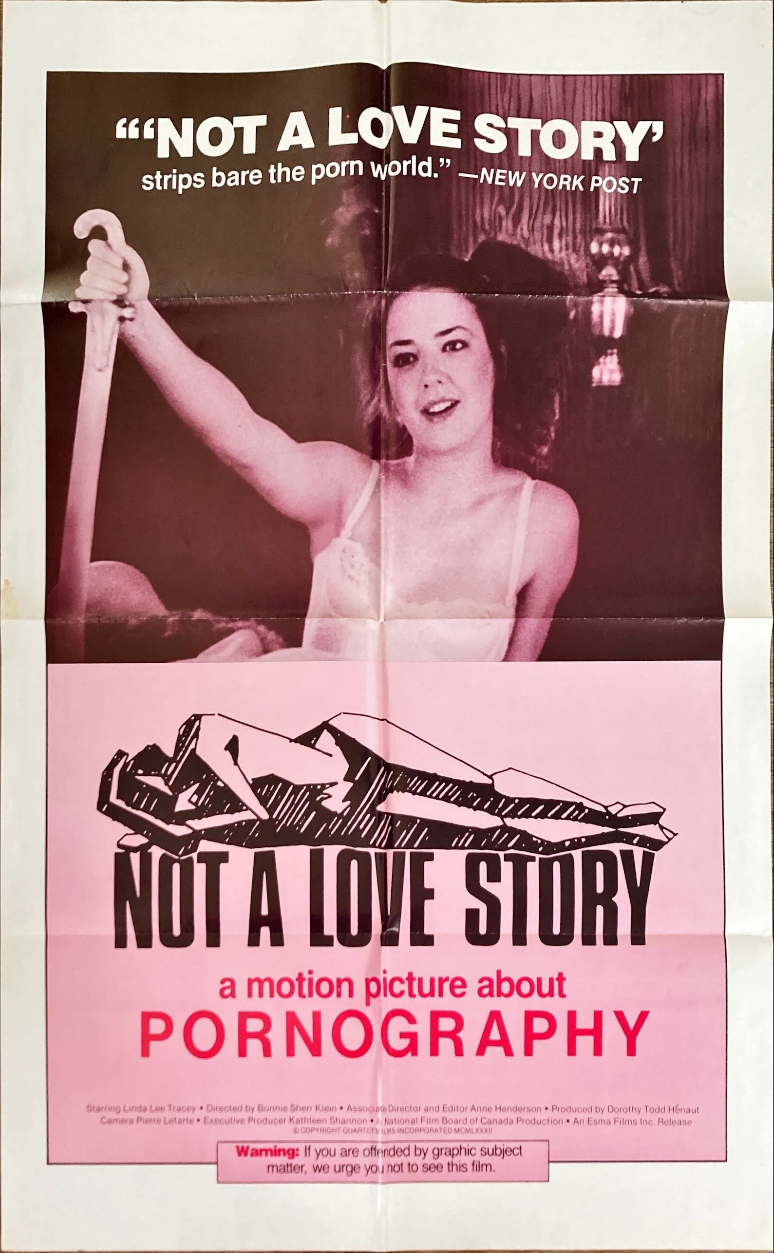 Not a Love Story 1sh '82 a motion picture about pornography
