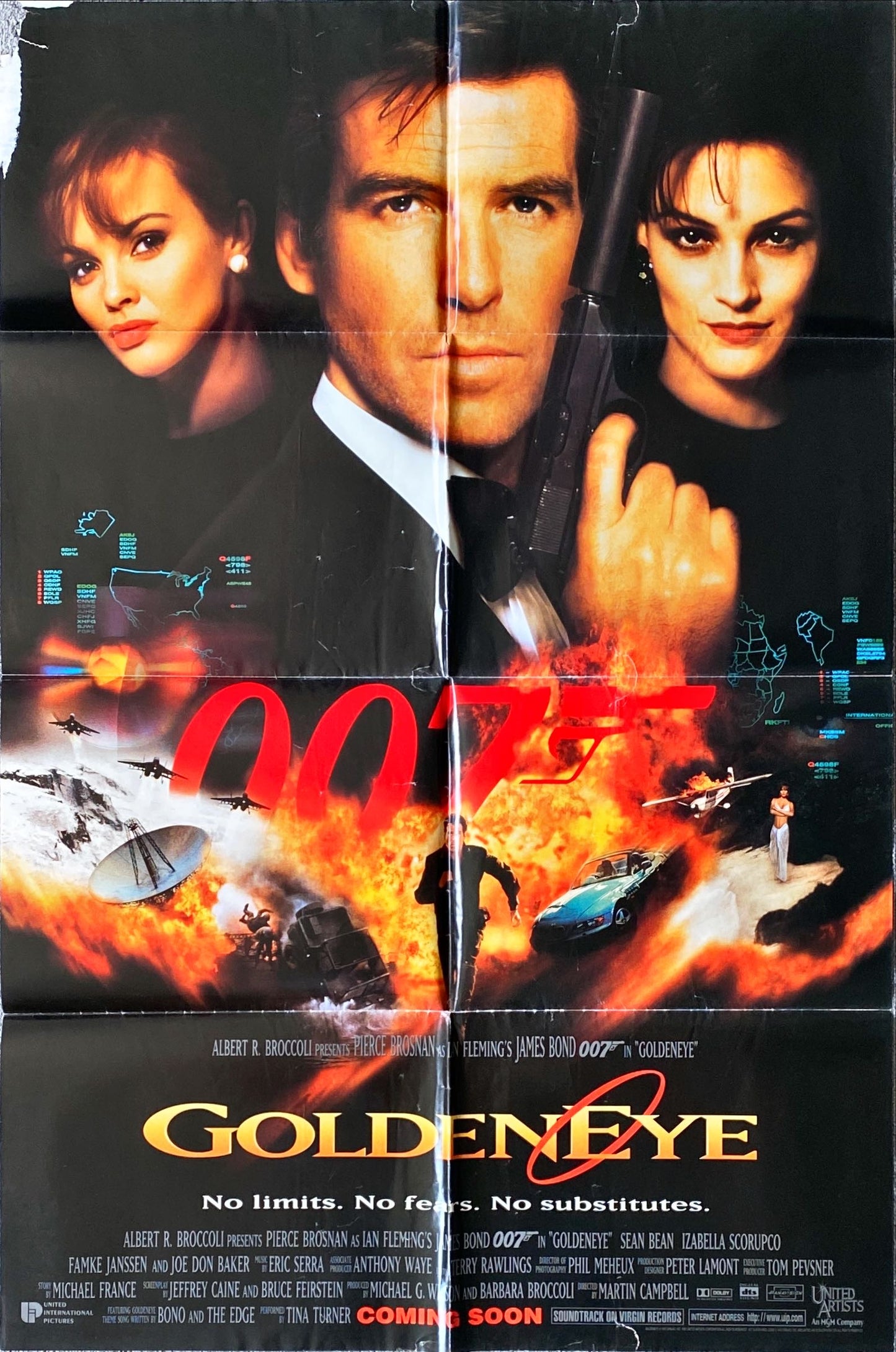 GoldenEye, int'l advance DS 1sh 1995 Pierce Brosnan