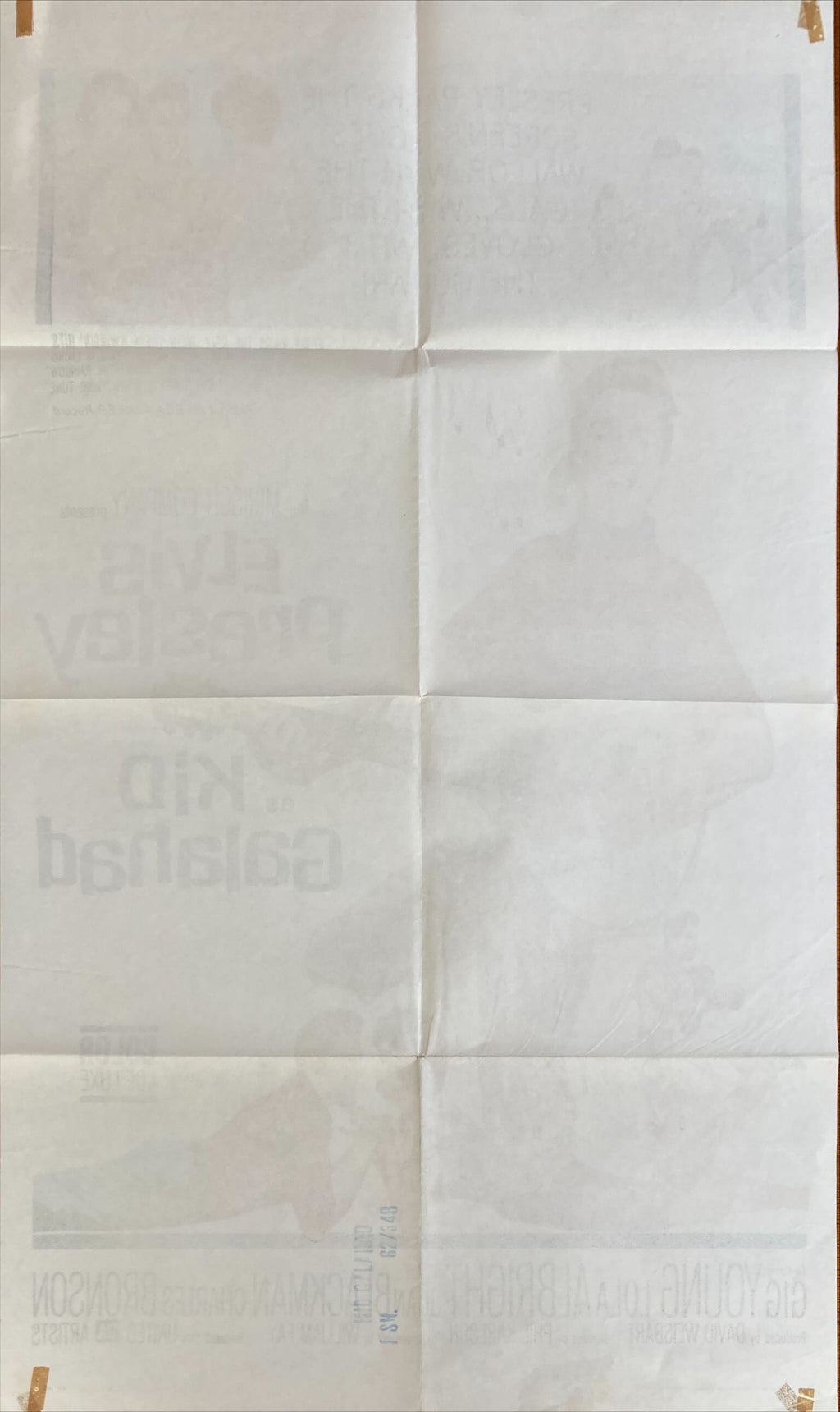 Kid Galahad (1962) Original One Sheet Movie Poster