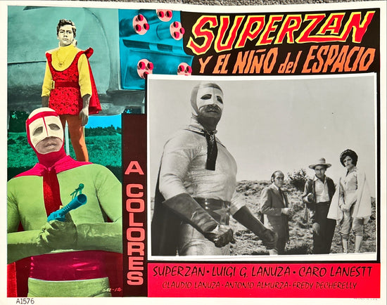 Superzan y el Nino del Espacio (1972) 8x Lobby Cards - MX