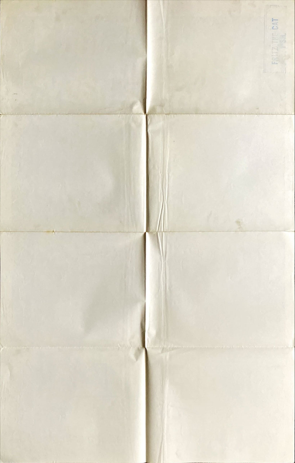 #912 FRITZ THE CAT 1sh 1972 Ralph Bakshi x-rated cartoon