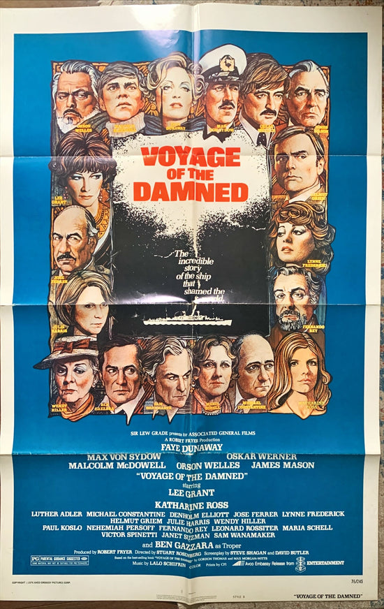 Voyage of the Damned (1976) One Sheet Movie Poster - Style B