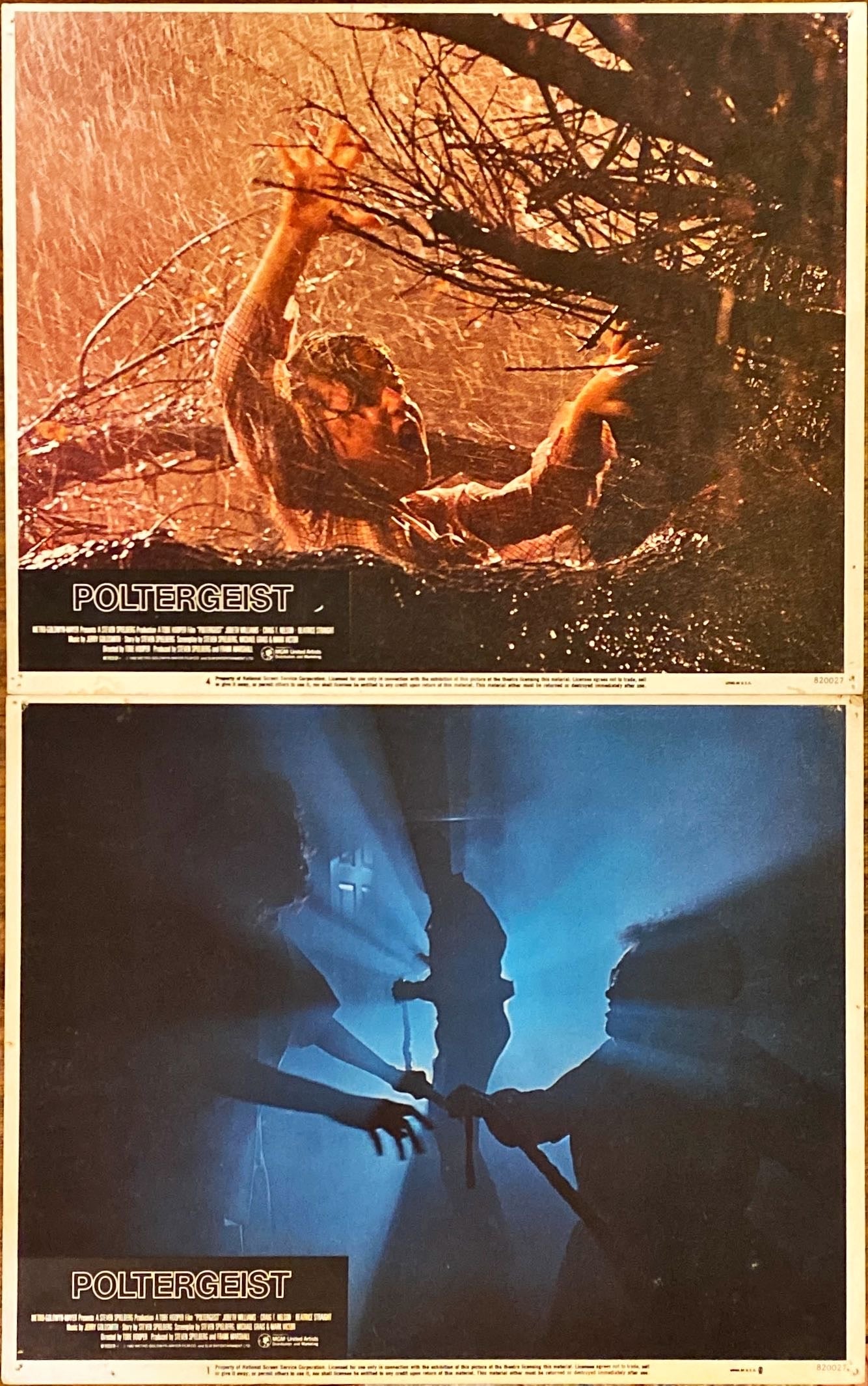 #979 POLTERGEIST 6 Lobby Cards 1982 Tobe Hooper, Steven Spielberg - PosterCollectors.xyz