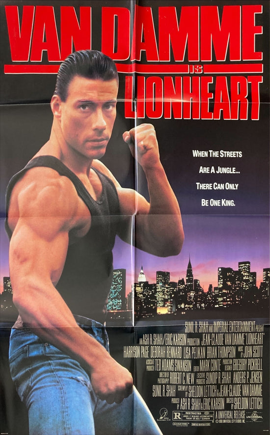 Lionheart (1991) One Sheet Movie Poster - Jean Claude Van Damme