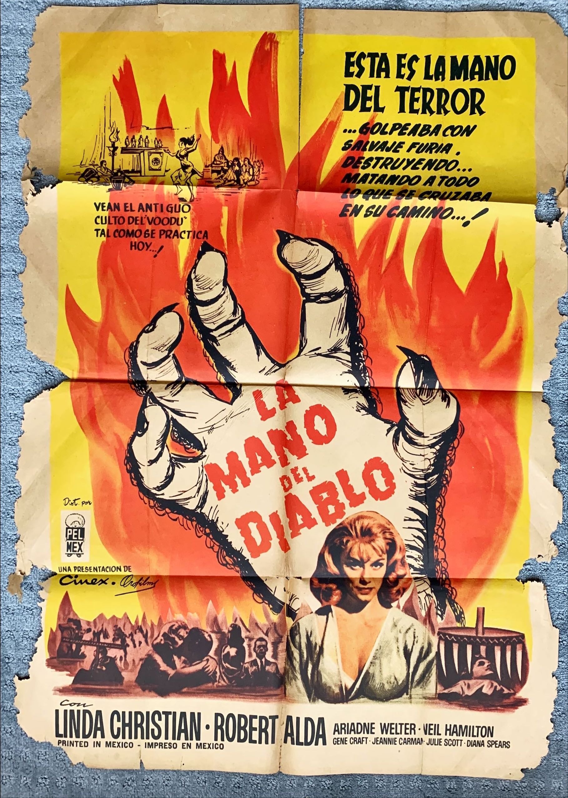 (476) La mano del Diablo Mexican movie poster