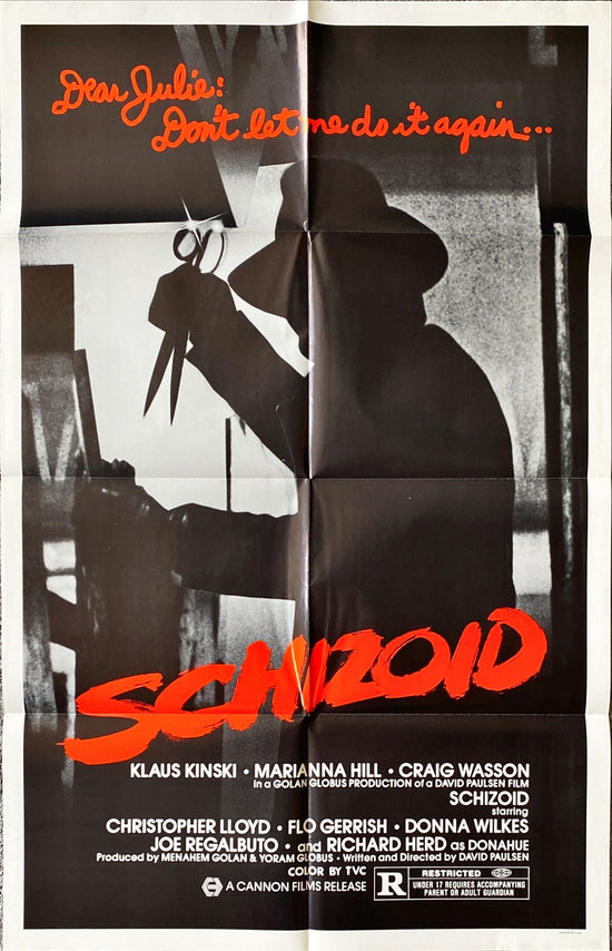 Schizoid, 1sh 1980- Klaus Kinski