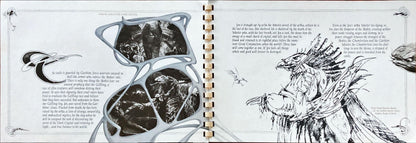 #1035 DARK CRYSTAL spiral-bound promo book 1982 Jim Henson & Frank Oz, die-cut embossed cover, rare