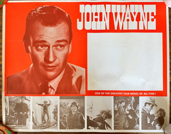 John Wayne movie marquee poster