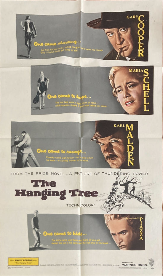 The Hanging Tree (1959) Original Movie Poster, Gary Cooper, Maria Schell