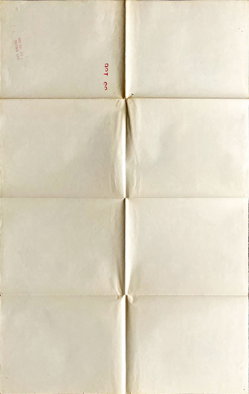 #913 CAT BALLOU 1sh 1965 - Jane Fonda