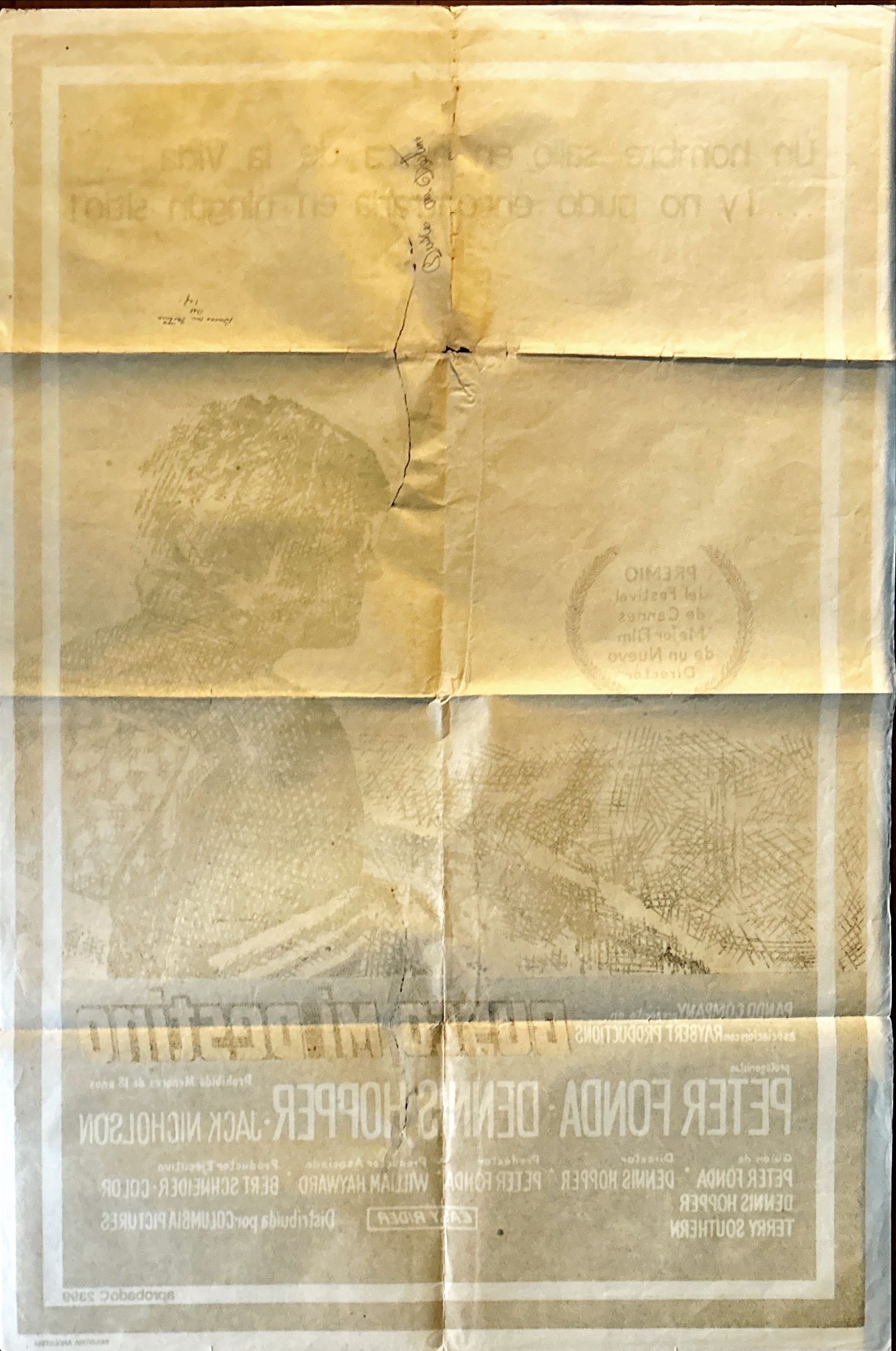 Easy Rider (1969) One Sheet Movie Poster - ARG