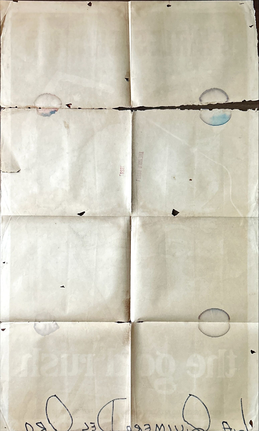 Gold Rush (1925) One Sheet Movie Poster - R'1959, Chaplin