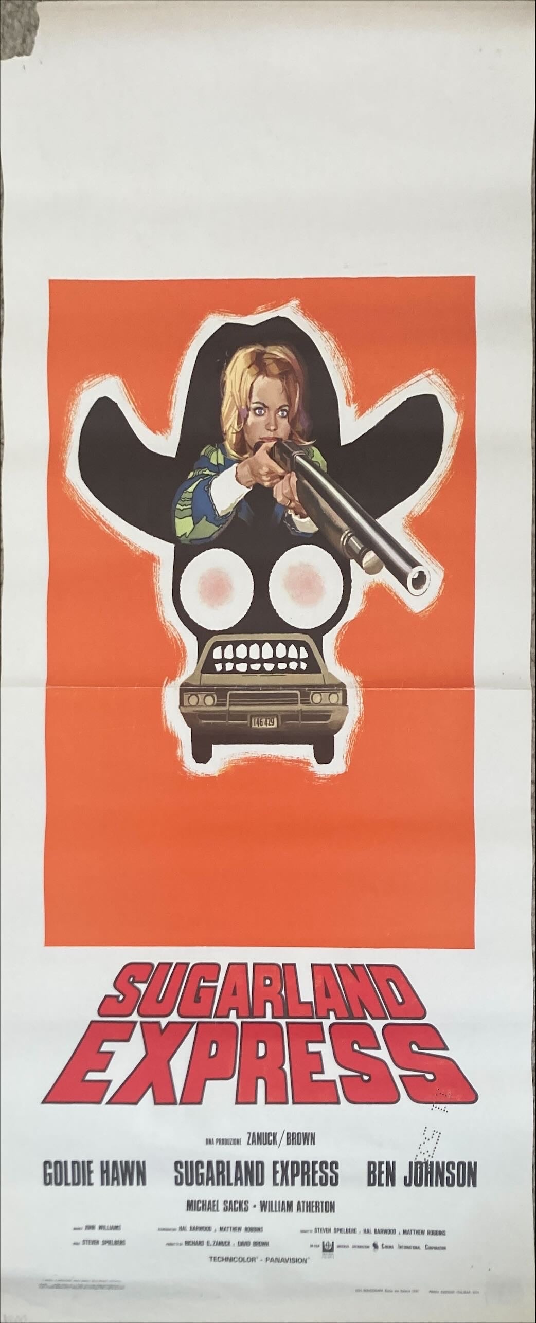 Sugarland Express (1974) Original Locandina Movie Poster - ITA