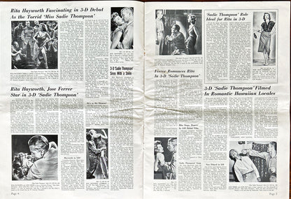 Miss Sadie Thompson (1953) Pressbook - 3D, Rita Hayworth