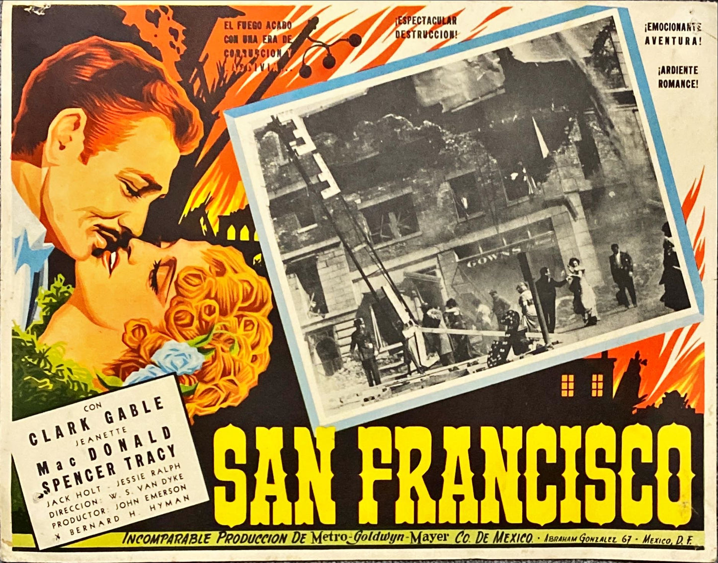 San Francisco, 1936 Mexican Lobby Card