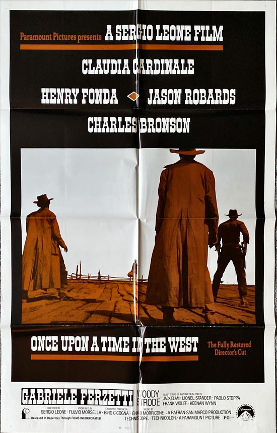 1357 ONCE UPON A TIME IN THE WEST 1sh R1984 Sergio Leone, Cardinale, Batchelled art!