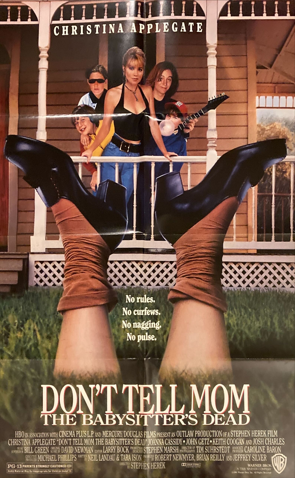 Don't tell Mom the Babysitter is Dead (1991) One Sheet Movie Poster - Christina Applegate