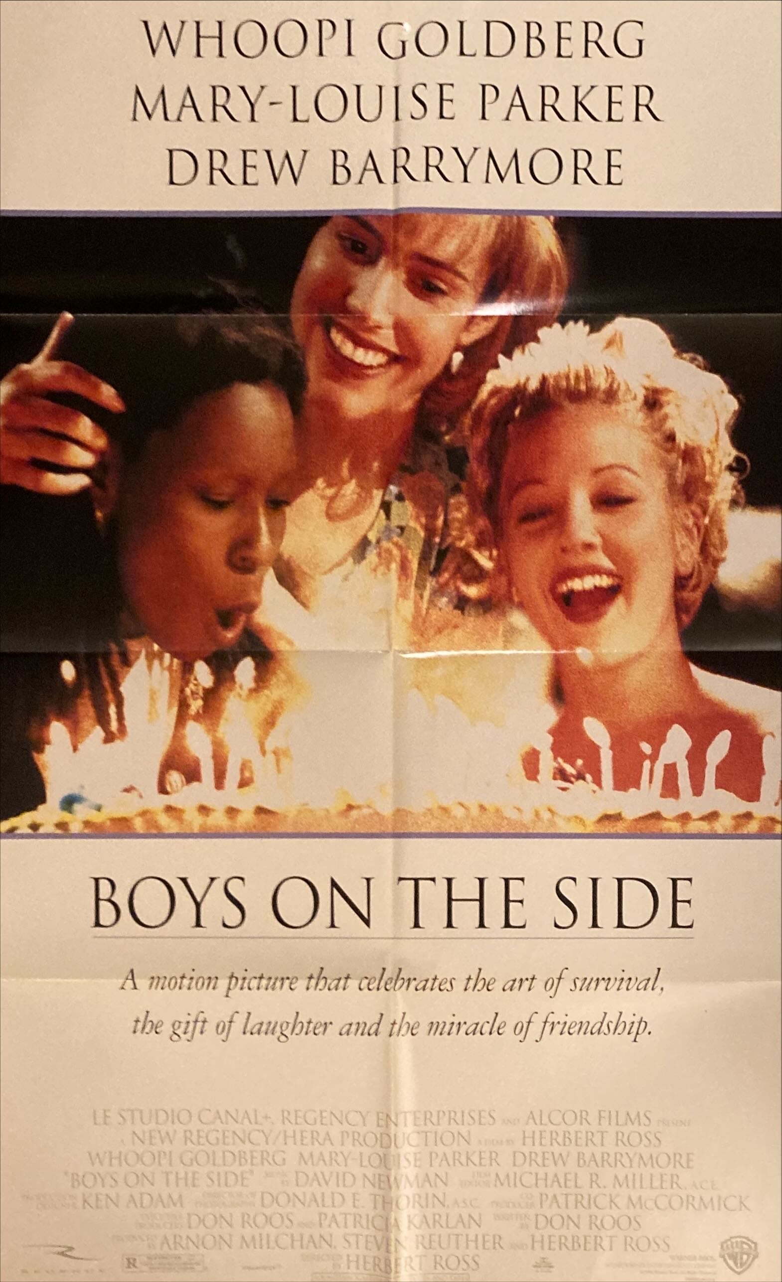 Boys on the Side (1995) One Sheet Movie Poster - DS, Drew Barrymore, Whoopie Goldman