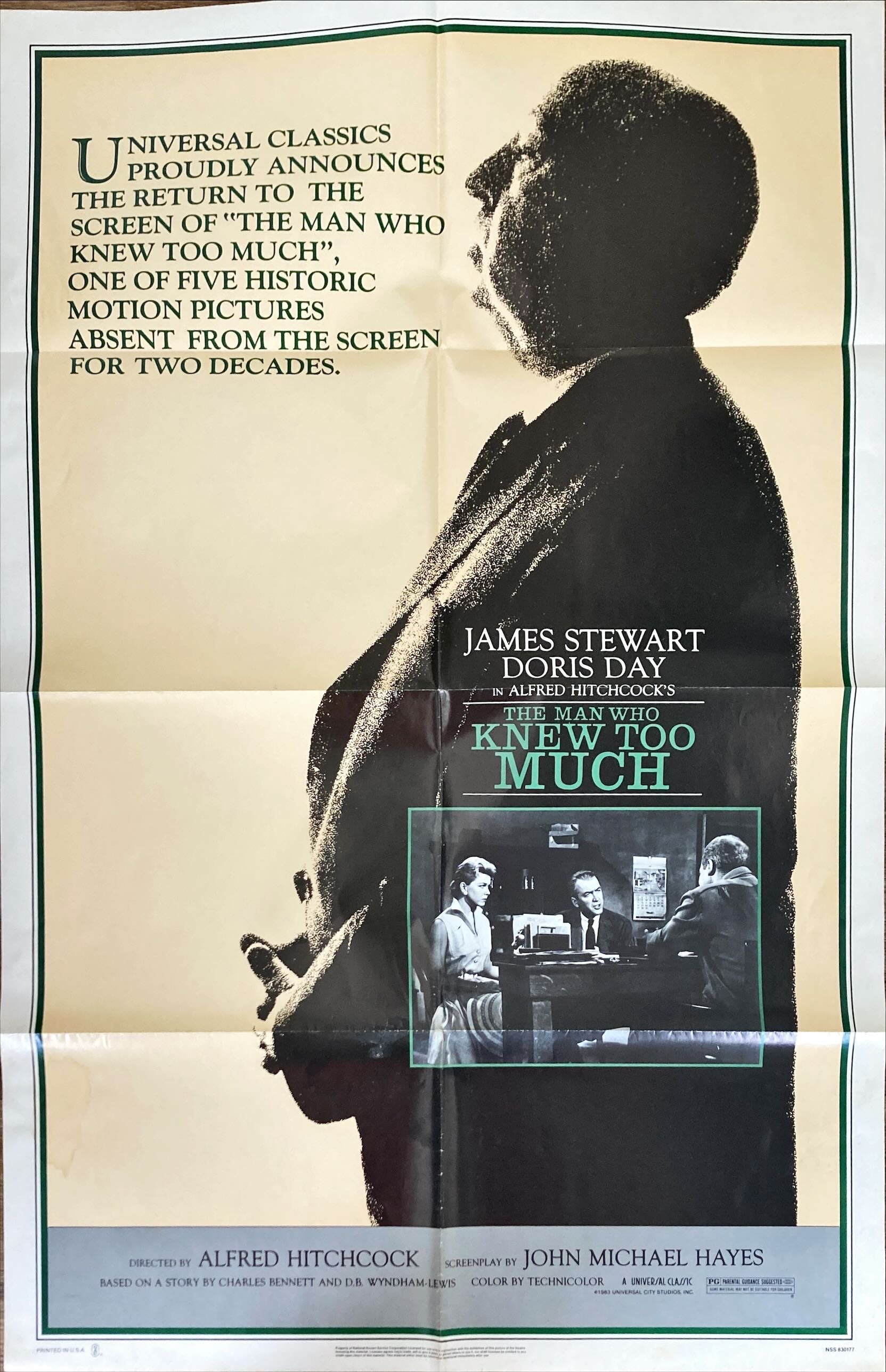 Man Who Knew Too Much (R'83) Original One Sheet Movie Poster