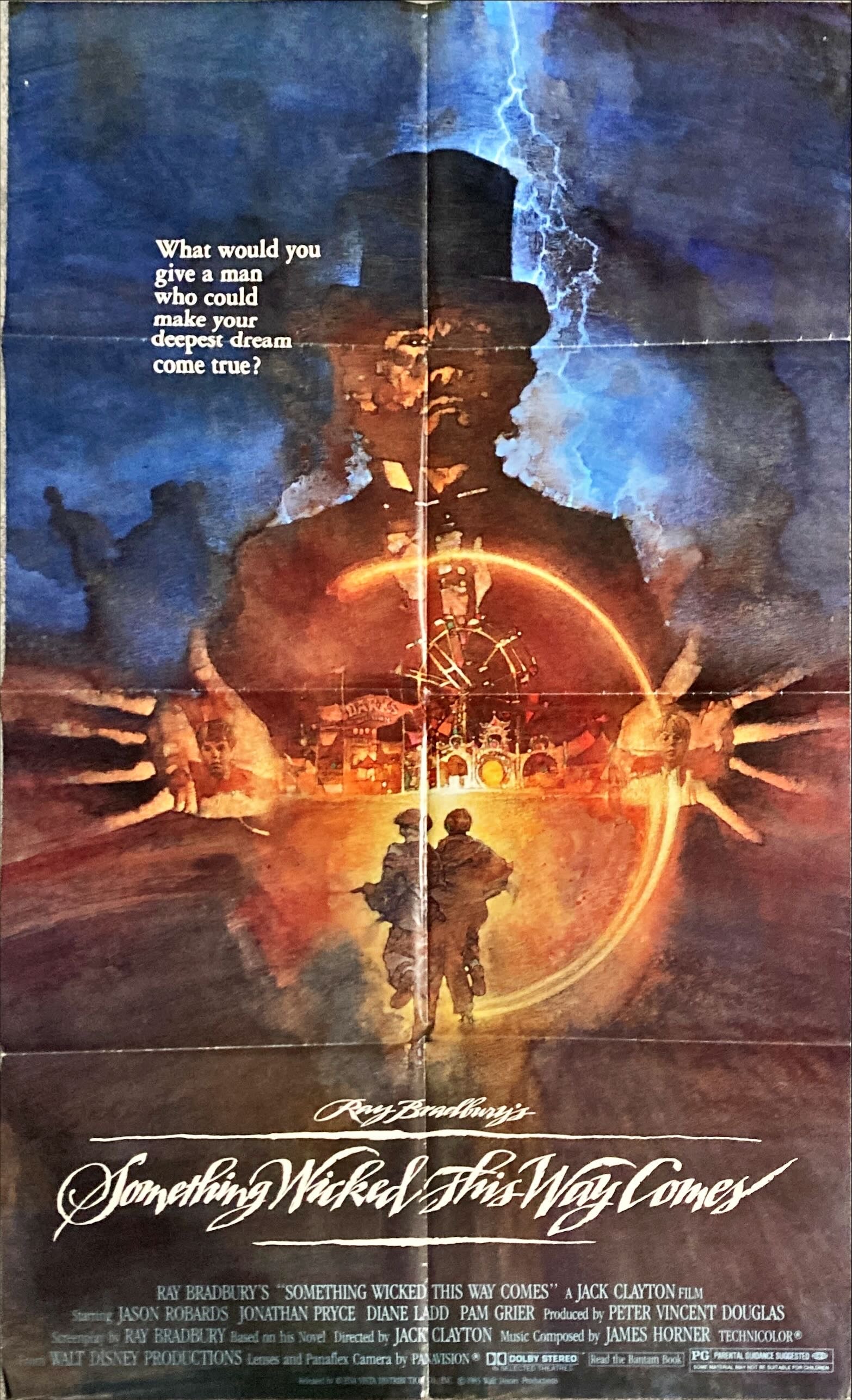 Something Wicked this way Comes (1983) One Sheet Movie Poster - Disney, Ray Bradbury