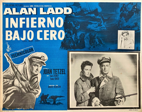 Hell Below Zero Alan Ladd Mexican lobby card