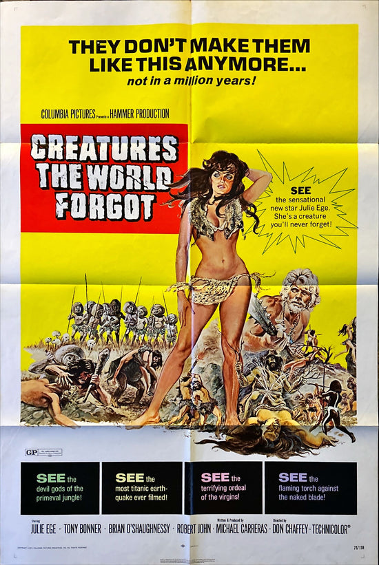 Creatures the World Forgot (1971) One Sheet Movie Poster - Julie Ege