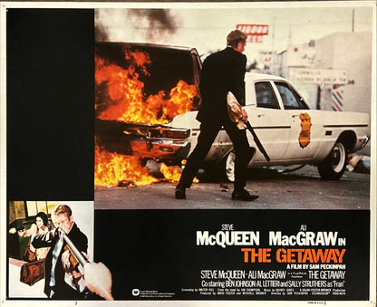 The Getaway (1972) 4x Lobby Cards - R'80,Steve McQueen