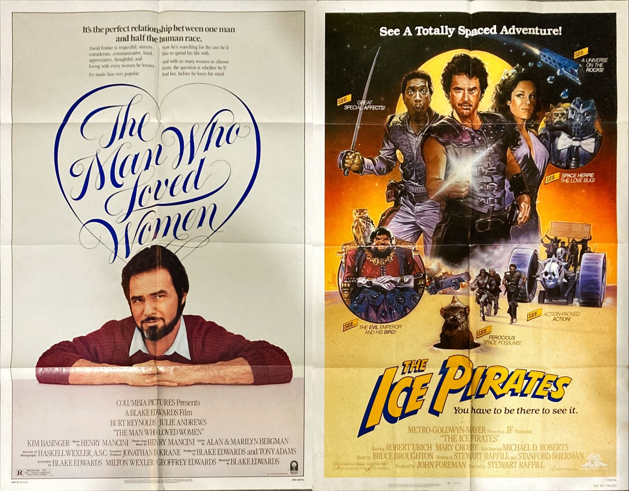 1980's Comedy/Sci-Fi Movie Poster Bundle Set (10 Original Movie Posters)