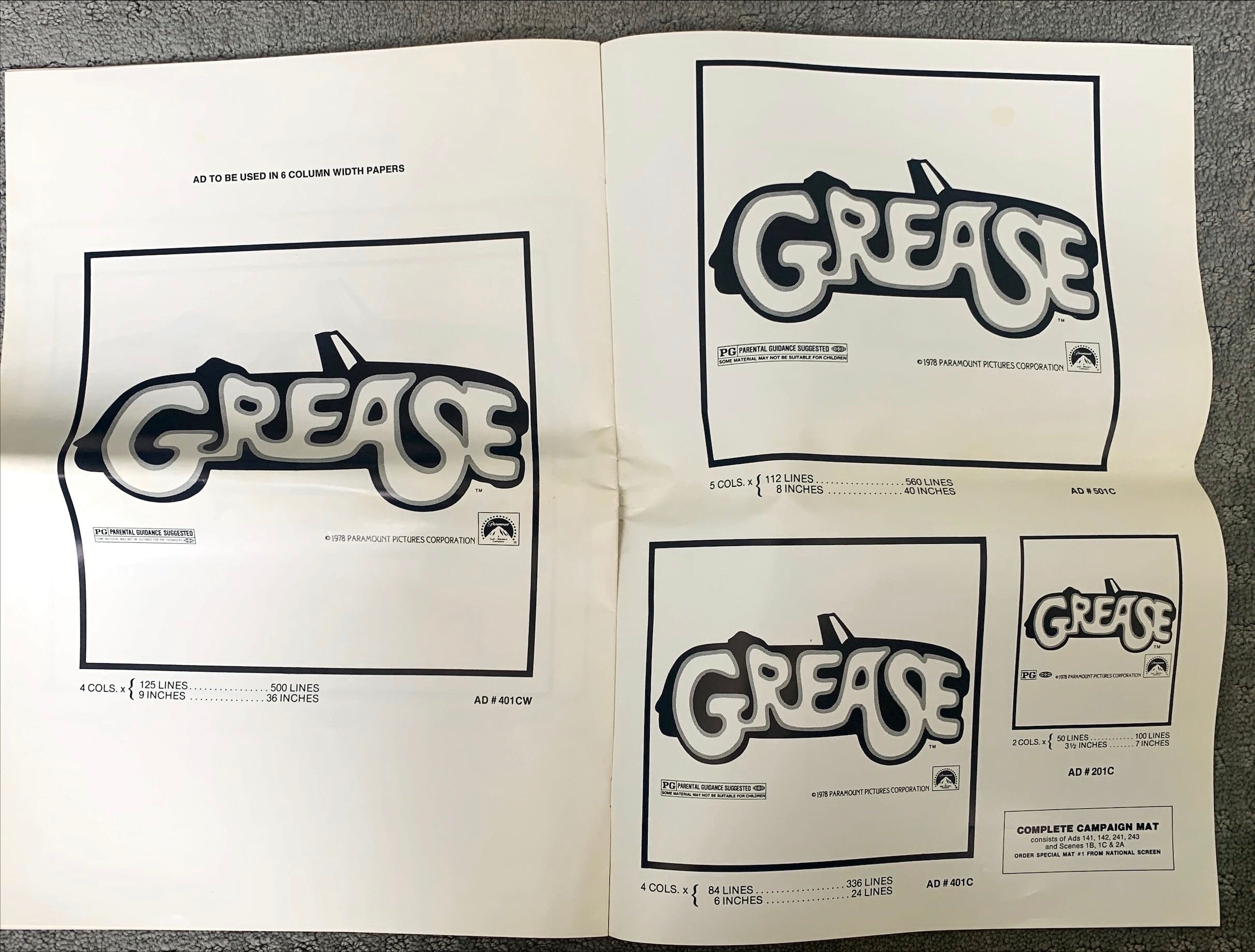 Grease (1987), Pressbook, John Travolta