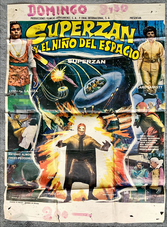 (474) Superzán y El Niño del espacio Mexican movie poster