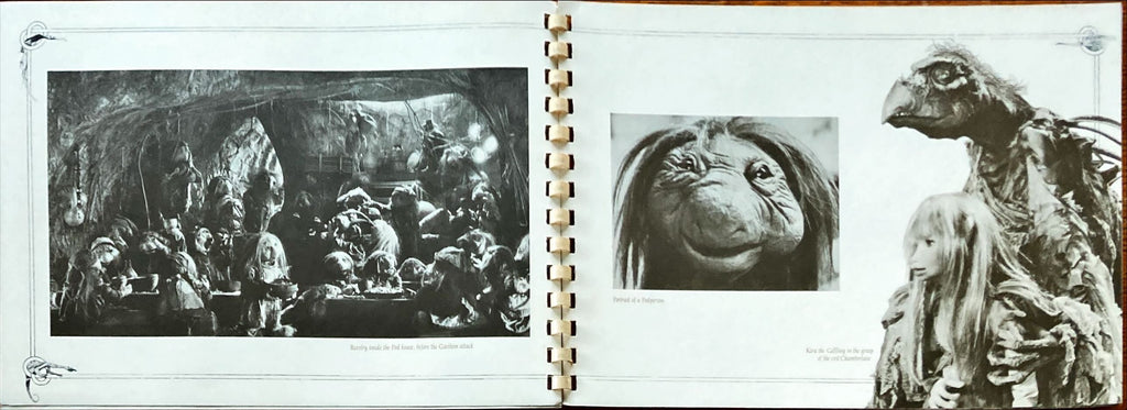 #1035 DARK CRYSTAL spiral-bound promo book 1982 Jim Henson & Frank Oz, die-cut embossed cover, rare