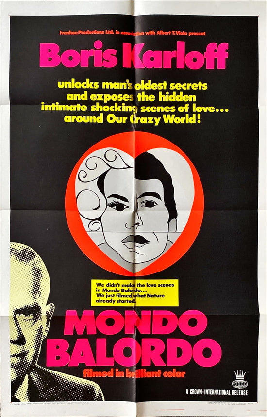 Mondo Balordo (1967) One Sheet Movie Poster - Boris Karloff