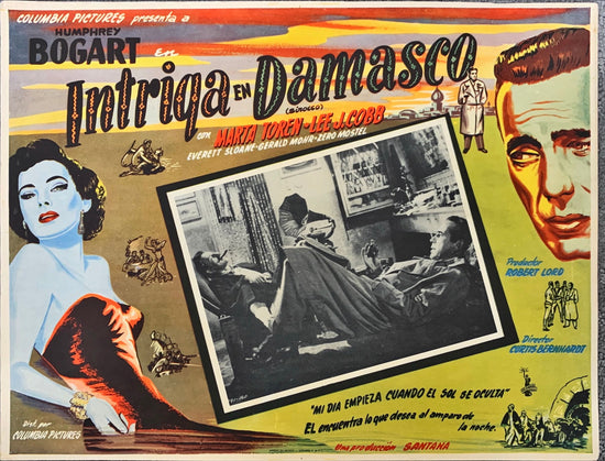 Intriga en Damasco(B)-Bogart- Mexican Lobby Card